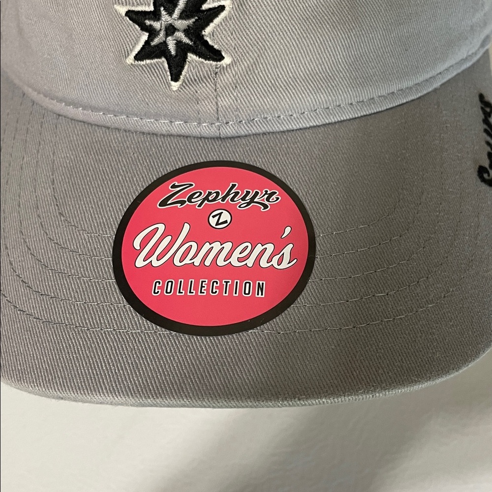 Zephyr Women's Gray Spurs NBA Basketball Cap. NWT. One Size. - Picture 4 of 11